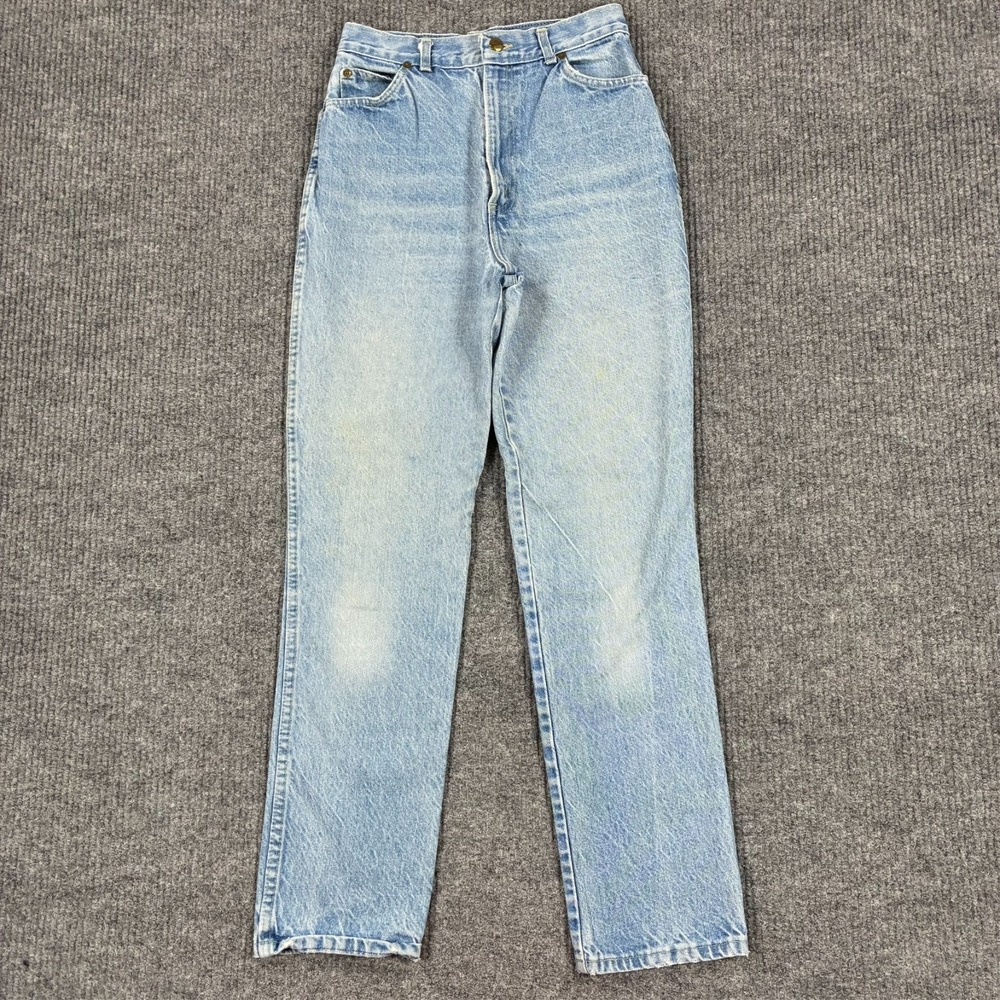 Vintage Chic Jeans Womens 10 Light Wash High Rise Straight Leg Mom Denim 90s